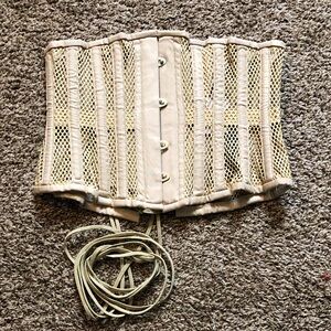 Orchard Corset Cream Mesh Corset